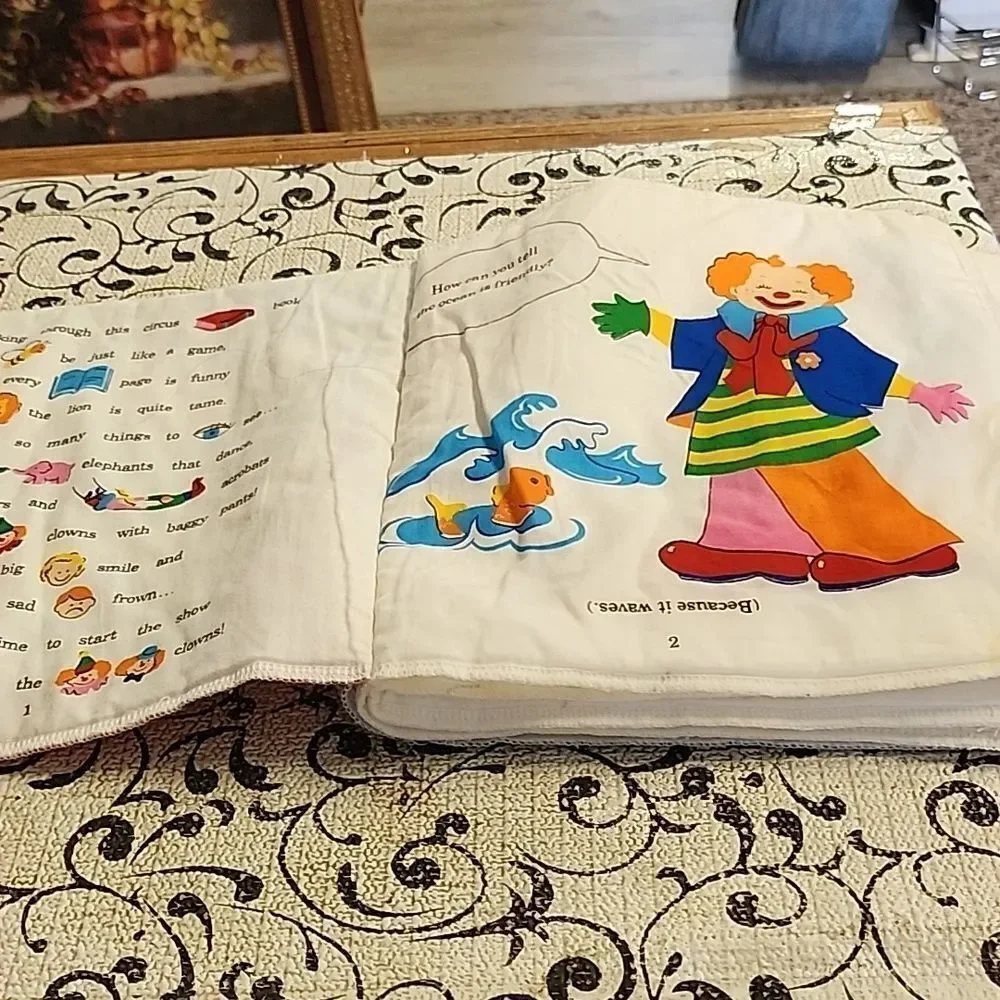 Colorful Clown Print FabricBook.